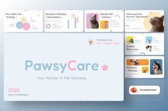 PawsyCare Pet Care Presentation PowerPoint Template
